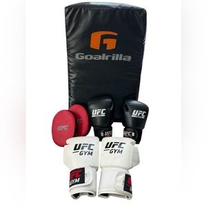 UFC Gym Boxing Bundle – Gloves, Pads, and Goalrilla Striking Shield